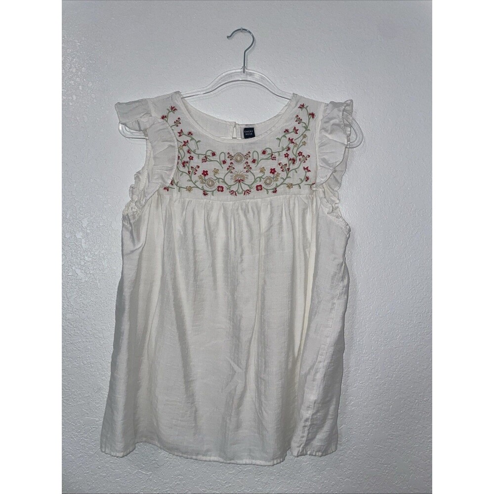 Emery Rose Woman XL L Blouse Embroidered Peasant Top Cottagecore Feminine